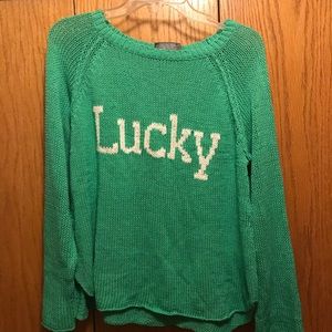 NWT Woodenship “Lucky” knit sweater